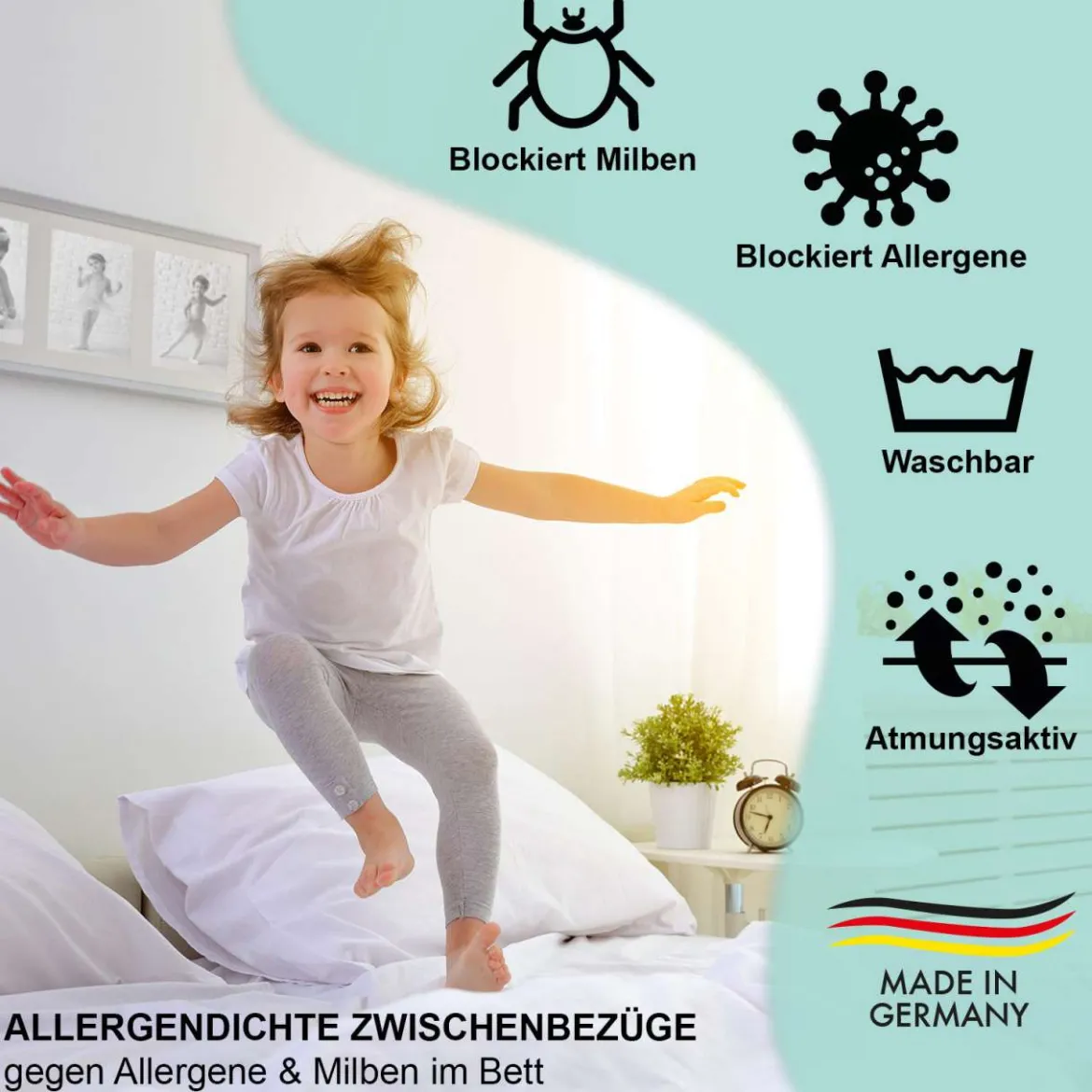 Allermed Encasing Kissen - Milbenbezug Kopfkissen