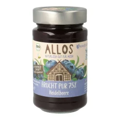 Allos Frucht Pur 75% Heidelbeer Fruchtaufstrich - ideal für Pancake