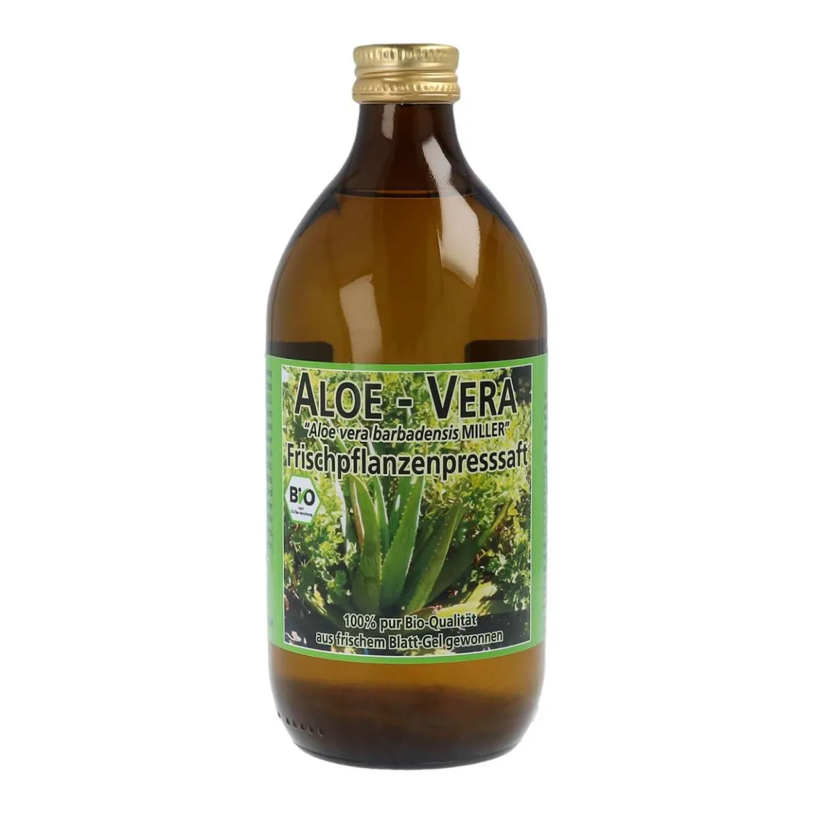 Aloe Vera Saft aus Bio Anbau - 500 ml Glasflasche
