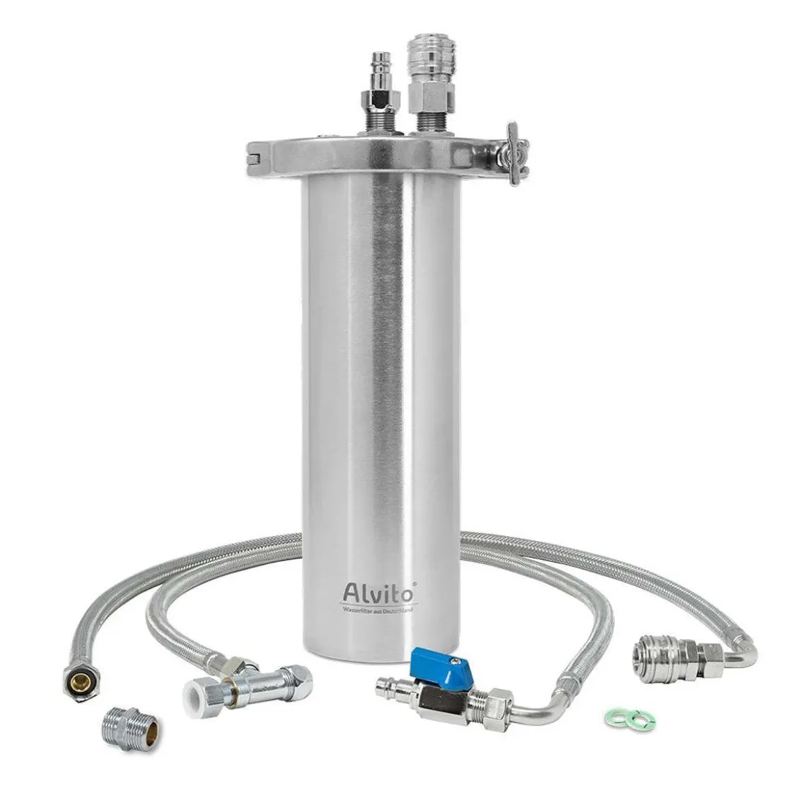 Alvito Einbau-Wasserfilter INOX T aus Edelstahl