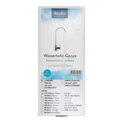 Alvito Wasserhahn Einbausatz WS8 für Untertisch Wasserfilter
