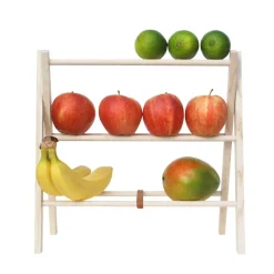 Attraktives Obstregal aus Holz - Fruits on Air - Side by Side