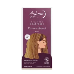 Ayluna karamellblond: Pflanzenhaarfarbe blond ohne Phenylendiamin