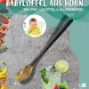 Babylöffel aus Horn, 19 cm