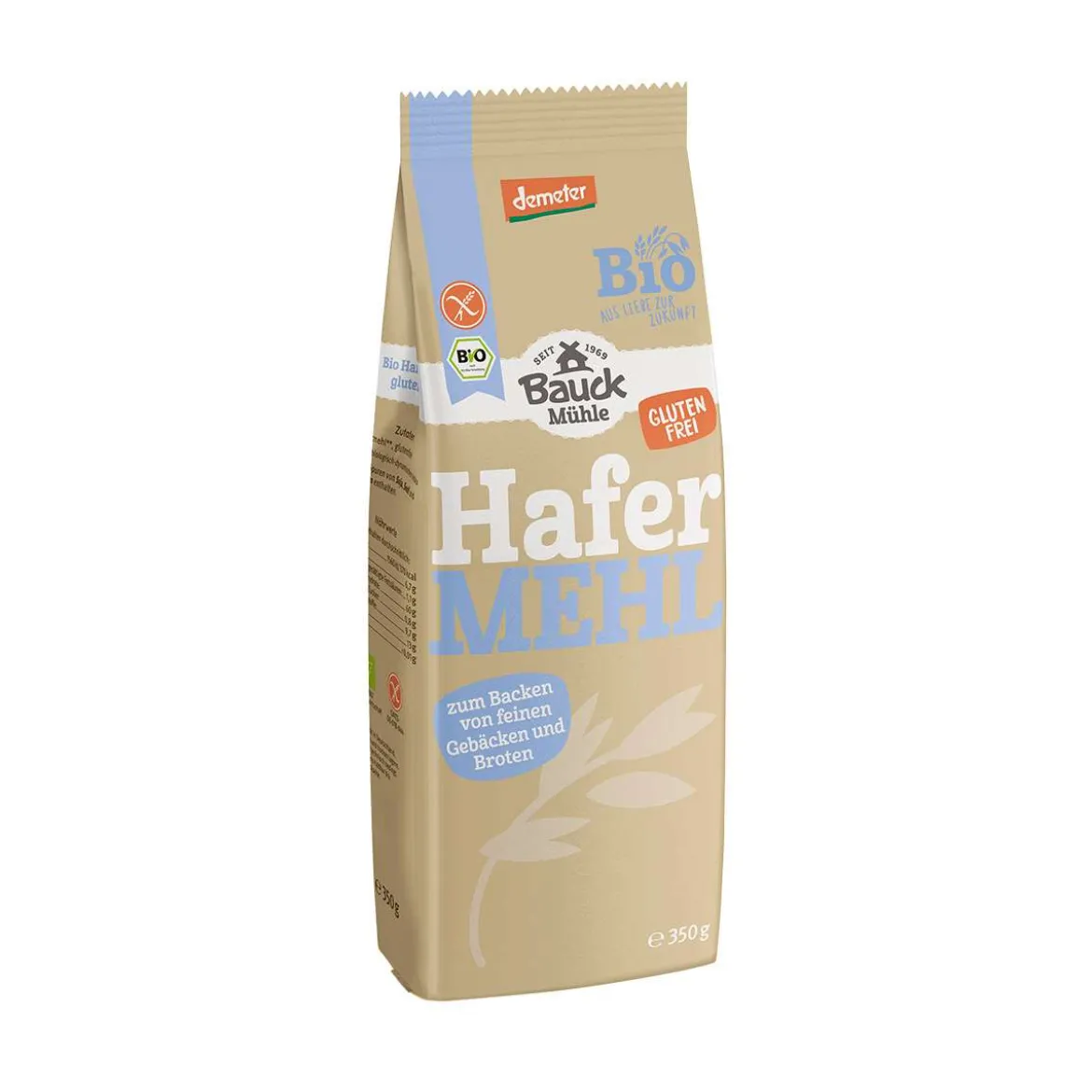 Bauckhof Hafermehl glutenfrei: Mit Bio Vollkornhafermehl backen