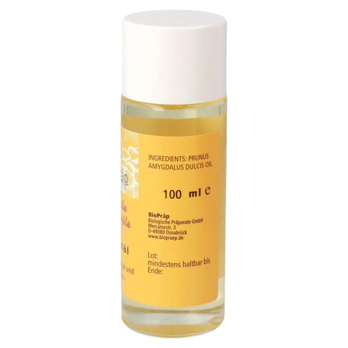 BioPräp Mandelöl kaltgepresst - für Gesicht, Haare & zum Baden