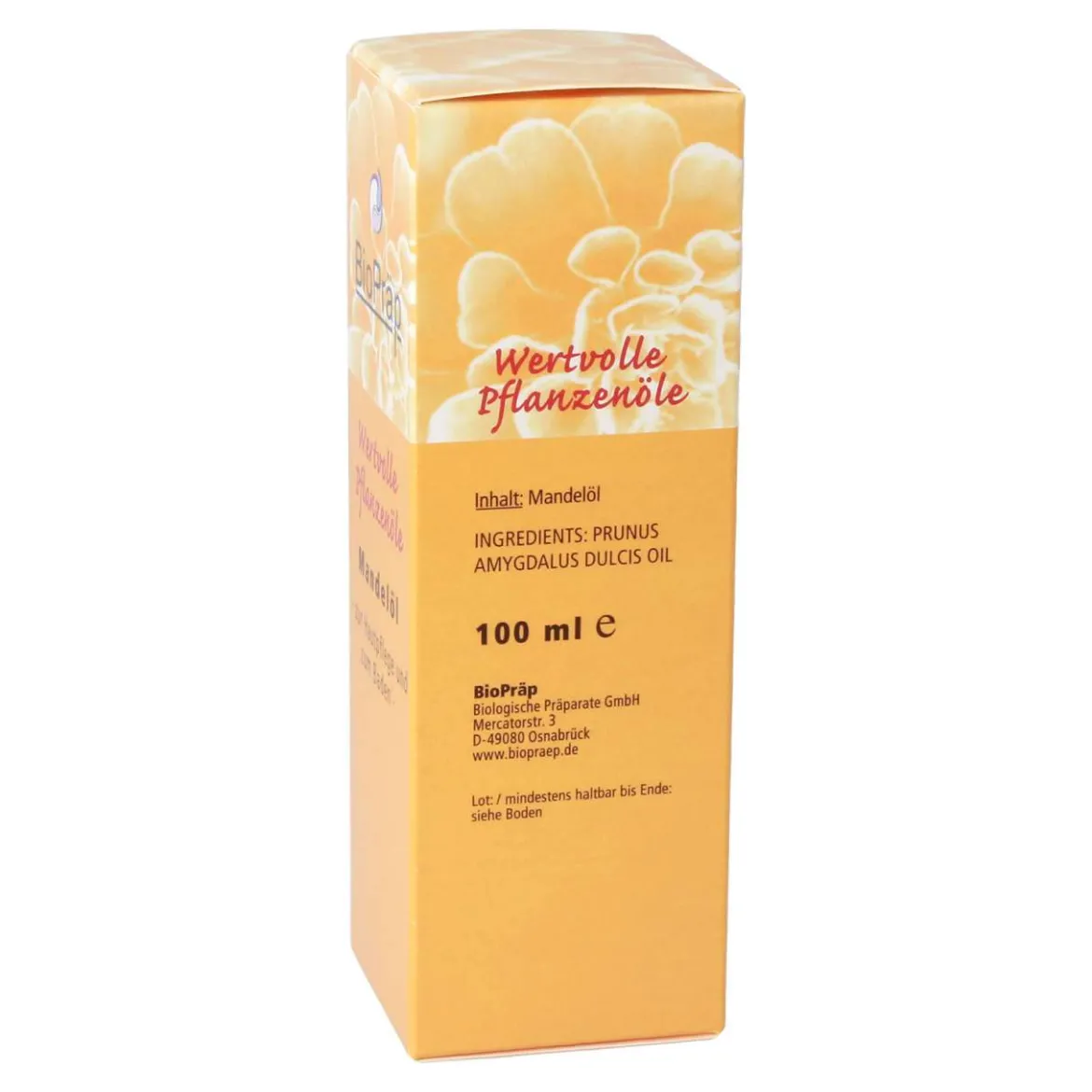 BioPräp Mandelöl kaltgepresst - für Gesicht, Haare & zum Baden