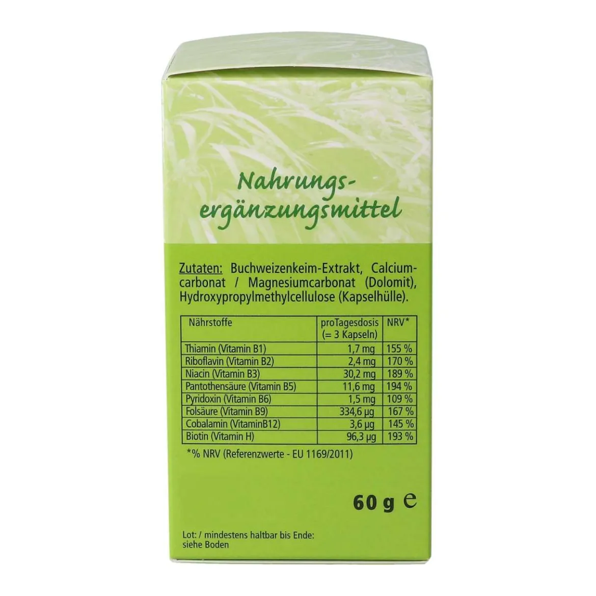 BioPräp Vitamin B Komplex pflanzlich aus Buchweizen hergestellt