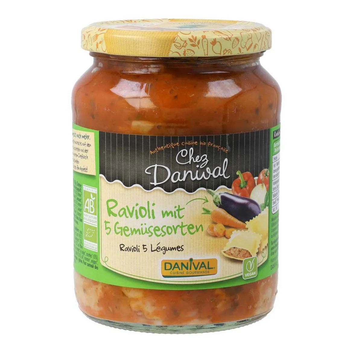 Bio Ravioli mit Gemüsefüllung - Vegan