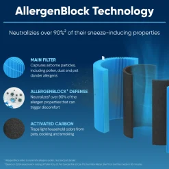 Blueair Blue Pure Mini Max AllergenBlock Ersatzfilter mit Aktivkohle