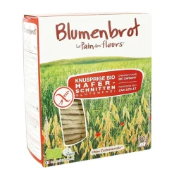 Blumenbrot Hafer glutenfrei - veganes Knäckebrot ohne Weizen
