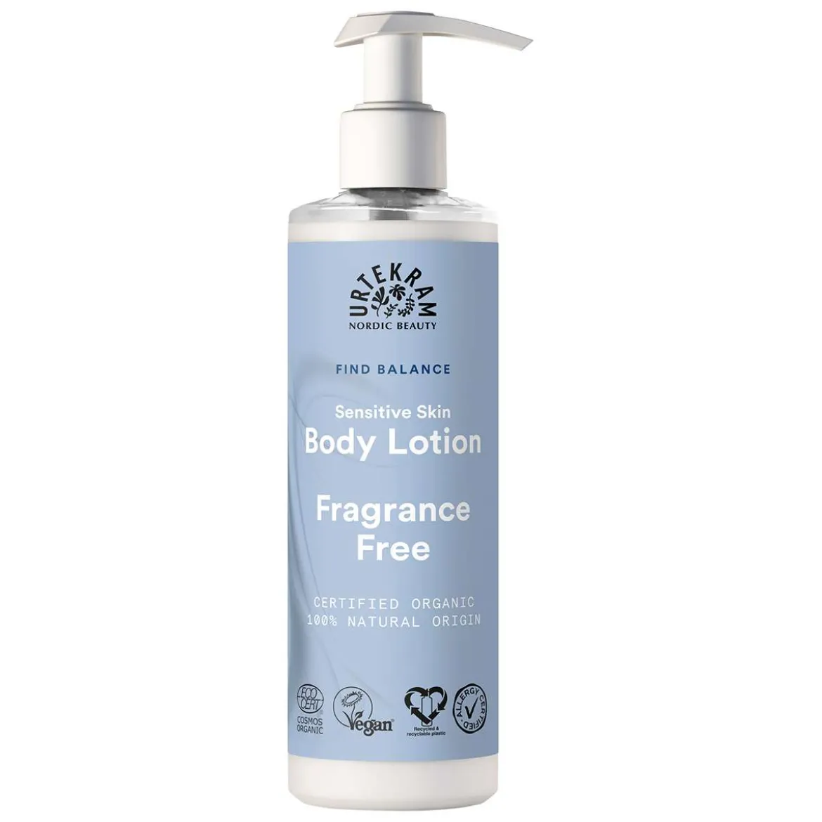 Bodylotion ohne Parfüm für trockene Haut von Urtekram No Perfume