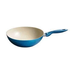 Ceramic Color keramikbeschichtete Wokpfanne blau von Kelomat
