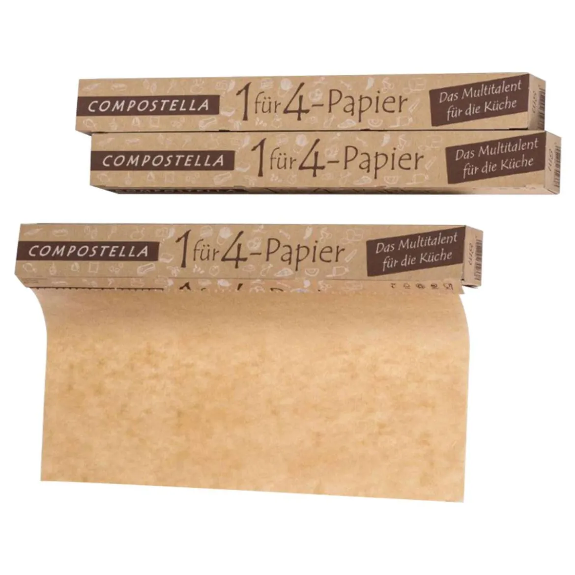 Compostella 1 für 4 Papier: Einschlagpapier Rolle