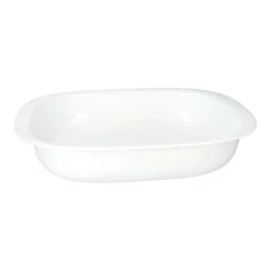 Corelle Auflaufform rechteckig, weiß, für Mikrowelle & Backofen