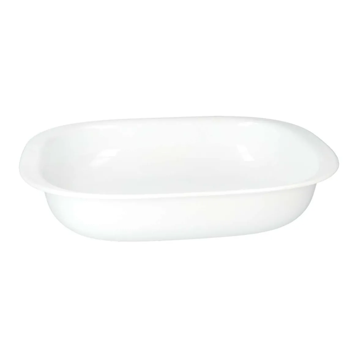 Corelle Auflaufform rechteckig, weiß, für Mikrowelle & Backofen