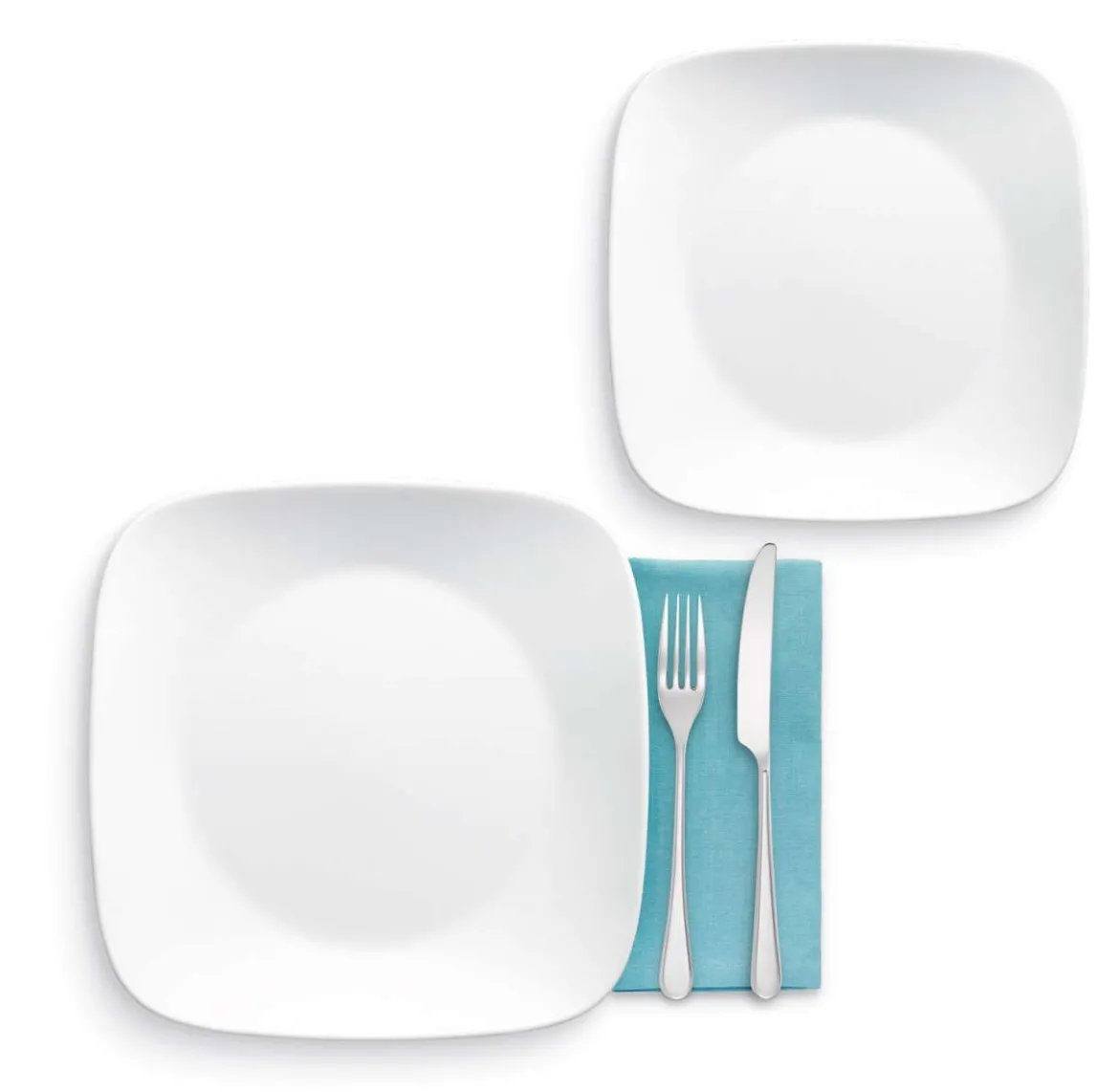 Corelle Speiseteller klein als Glas-Dessertteller in Weiß