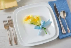 Corelle Speiseteller klein als Glas-Dessertteller in Weiß