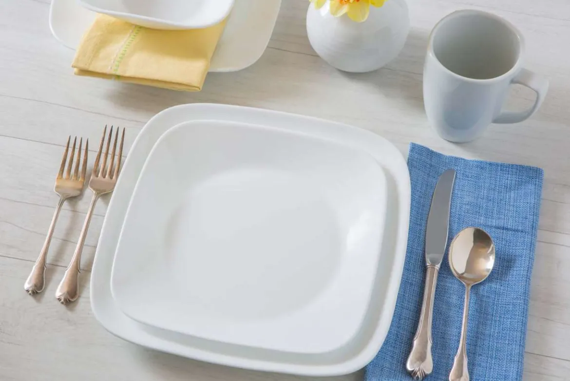 Corelle Speiseteller pure white: ideal als Campinggeschirr