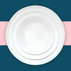 Corelle weißer Teller 26 cm: kratzfest & spülmaschinenfest