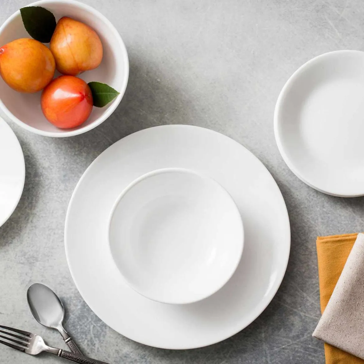 Corelle weißer Teller 26 cm: kratzfest & spülmaschinenfest