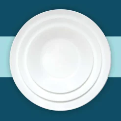 Corelle weißer Teller 26 cm: kratzfest & spülmaschinenfest