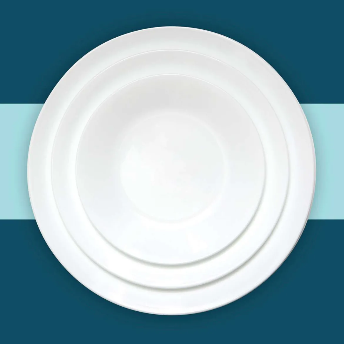 Corelle weißer Teller 26 cm: kratzfest & spülmaschinenfest