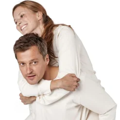 Damen Schlafanzug mit Bündchen, Bio Baumwolle