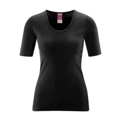 Damen Unterhemd kurzarm aus reiner Baumwolle, leicht und weich