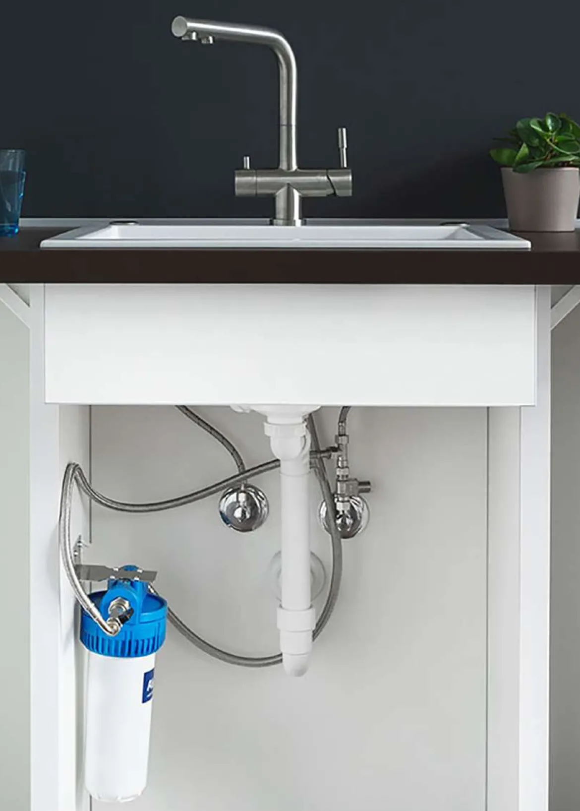 Einbaufilter 2.2 Safe mit Aquastop von Alvito