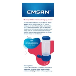 Emsan Nasendusche-Set mit 10 Beuteln Nasenspülsalz
