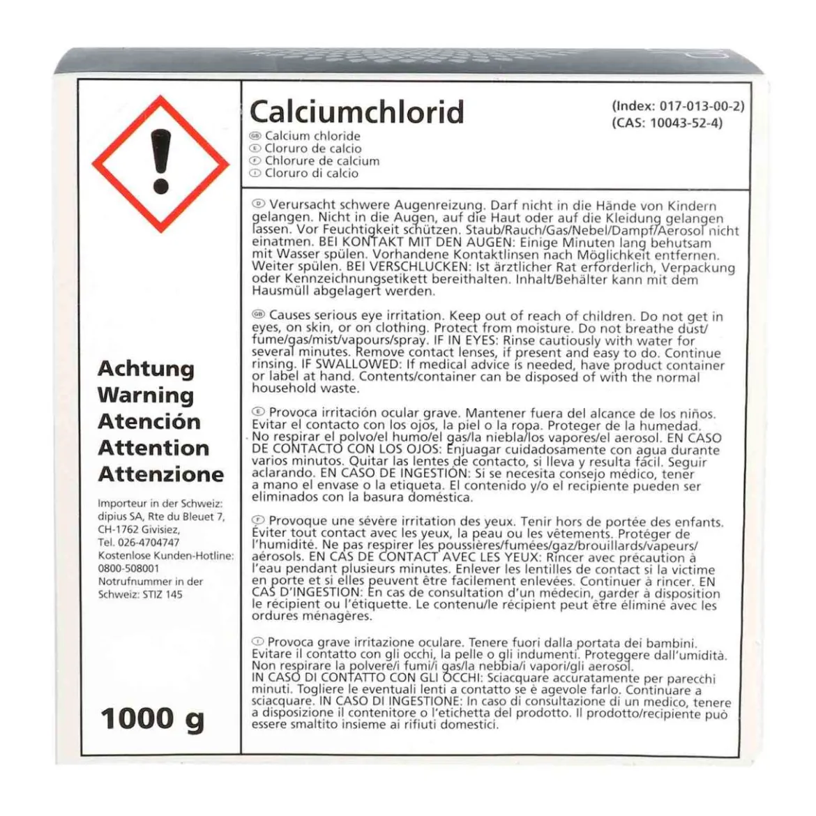 Entfeuchter-Salz - 1 kg Nachfüllpackung für den Salz-Luftentfeuchter Drop