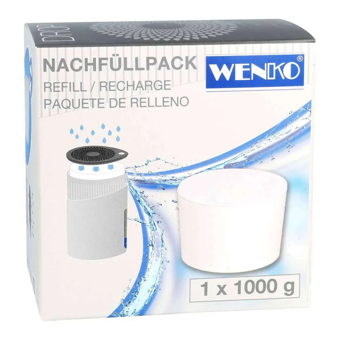Entfeuchter-Salz - 1 kg Nachfüllpackung für den Salz-Luftentfeuchter Drop