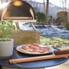 Extralange Pizzaofenbürste aus geöltem Eichenholz