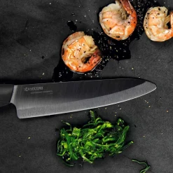 Extrem scharfe, schwarze Keramikmesser Shin black von Kyocera