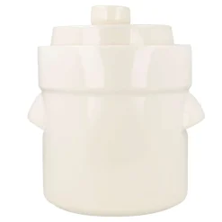 Fermentiertopf Keramik - mit Beschwerungssteinen & Deckel