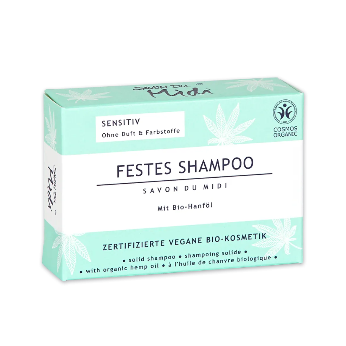 Festes Shampoo Sensitive mit Bio Hanföl von Savon du Midi