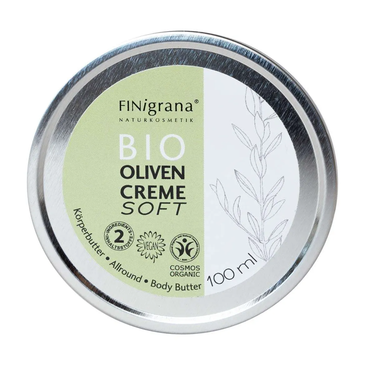 FiniGrana Olivenöl Gesichtspflege Creme - Bio ohne Parabene