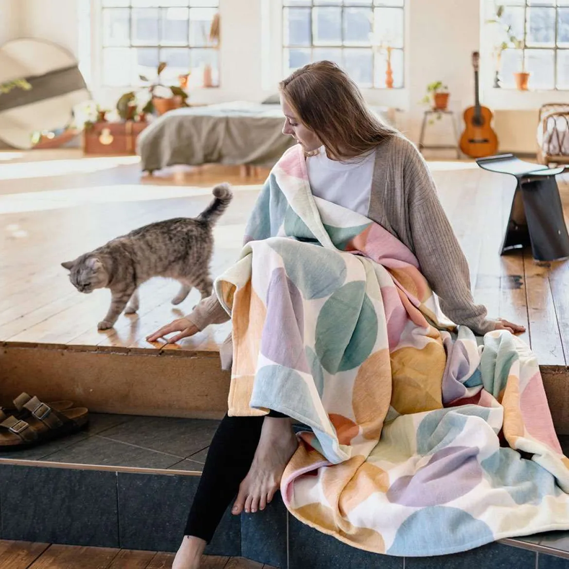 Fröhlich-bunte Sofadecken: Kuscheldecke Venedig