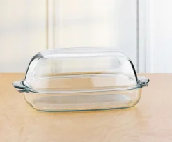Geflügelbräter mit Deckel für knuspriges Hähnchen im Bräter