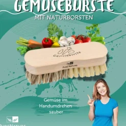 Gemüsebürste mit Naturborsten zum Gemüse putzen online kaufen