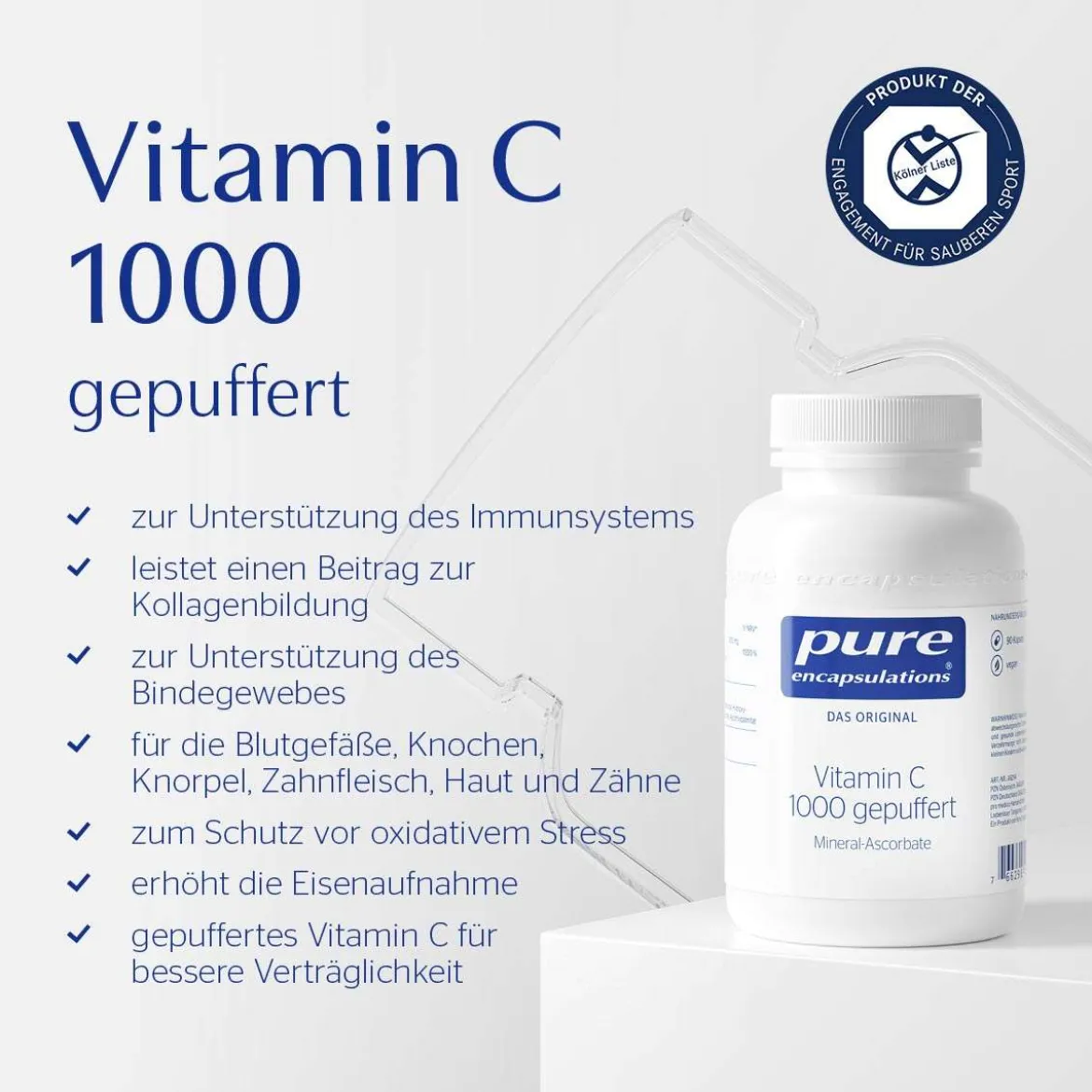 Gepuffertes Vitamin C 1000 mg von Pure Encapsulations
