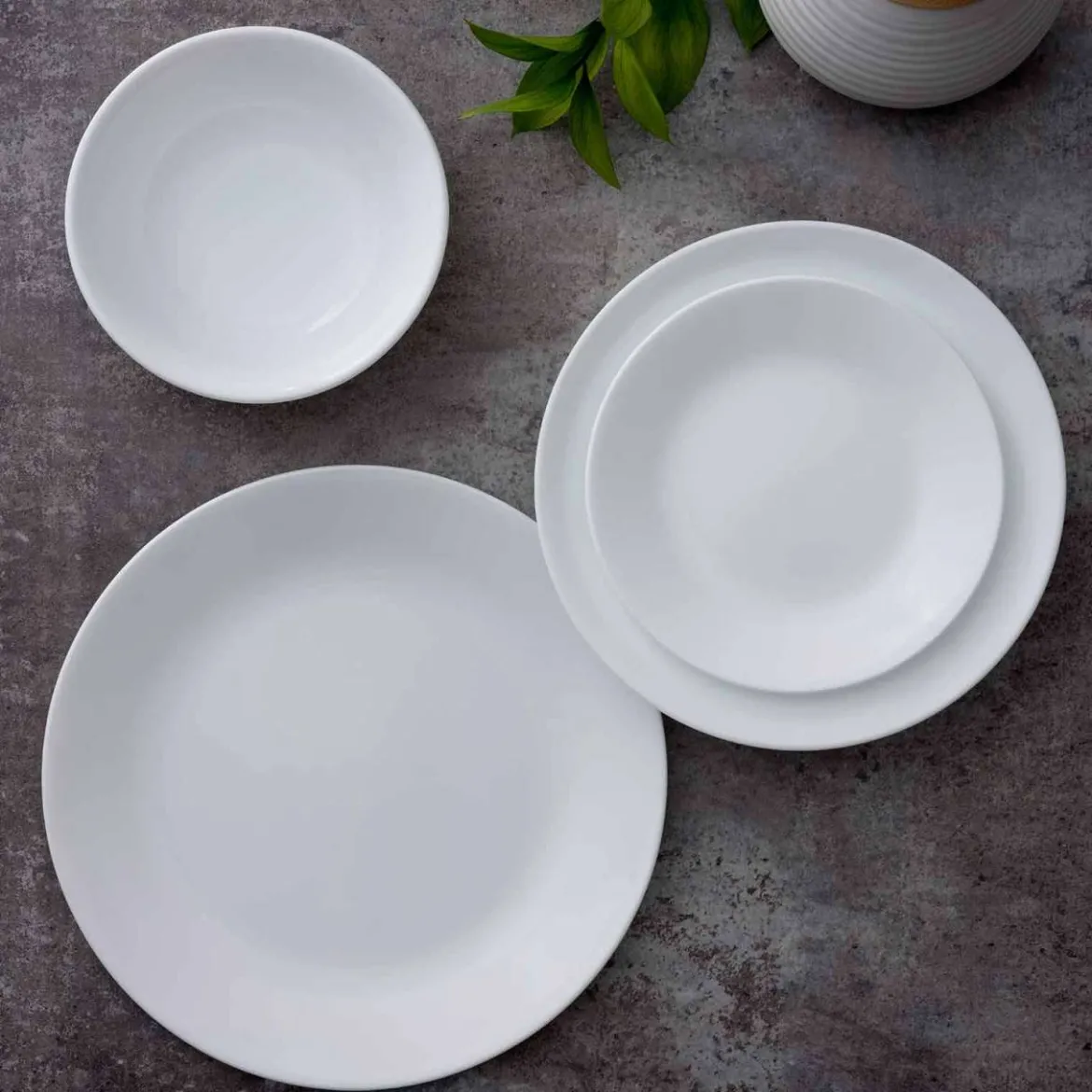 Geschirr Set weiß spülmaschinenfest von Corelle, 12-teilig kaufen