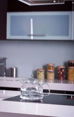 Glas Wasserkocher ohne Plastik - 1,75 Liter Wasser kochen