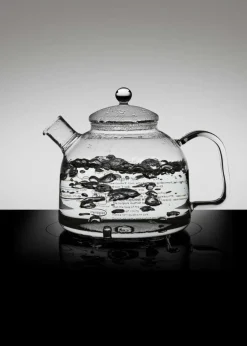 Glas Wasserkocher ohne Plastik - 1,75 Liter Wasser kochen