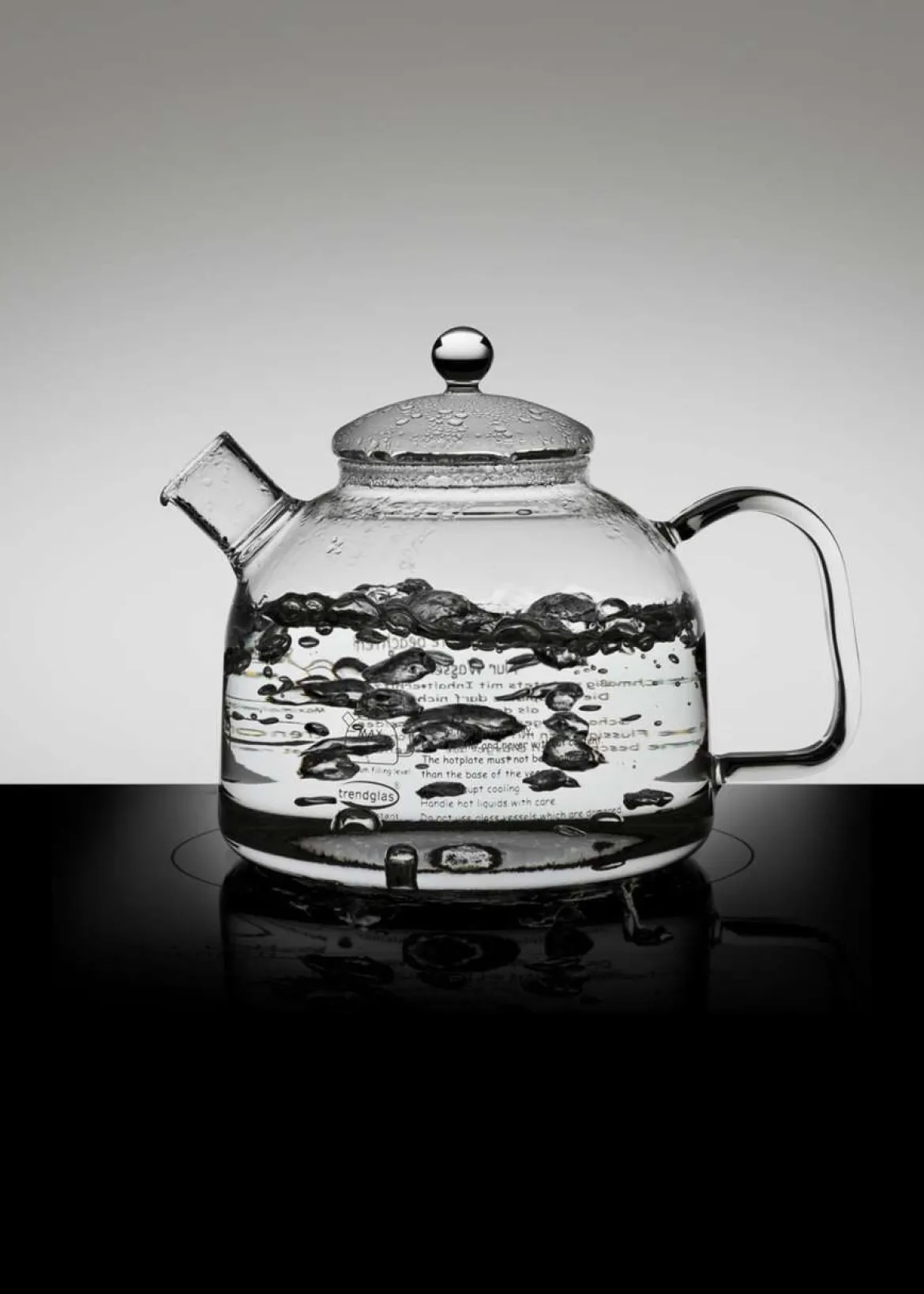 Glas Wasserkocher ohne Plastik - 1,75 Liter Wasser kochen