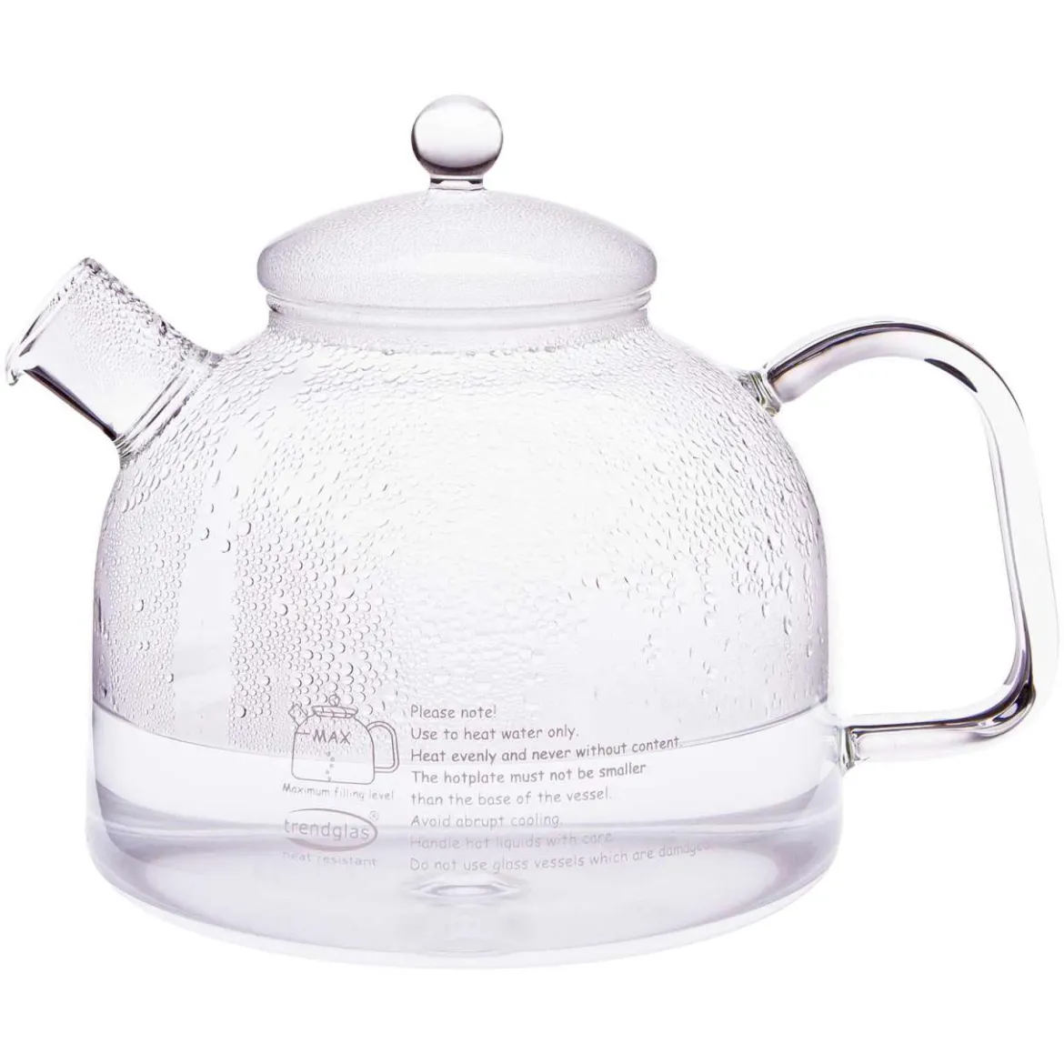 Glas Wasserkocher ohne Plastik - 1,75 Liter Wasser kochen