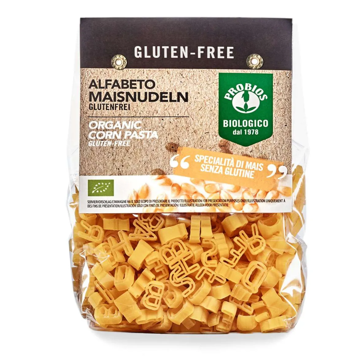 Glutenfreie Suppennudeln aus Mais zum Buchstabensuppe kochen