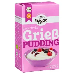 Grießpudding glutenfrei mit Bourbon Vanille, Reismehl & Reisgries