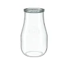 Große Weckgläser mit Glasdeckel im 4er Set in beliebter Tulpenform mit 2700 ml Fassungsvermögen